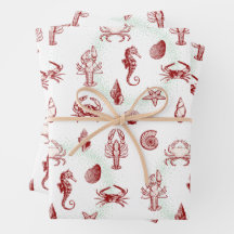 Vintager Tidepool | Weihnachtsgeschenkwrap