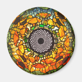 Vintager Tiffettlook aus verkettetem Glas Magnet