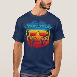 Vintager Tiger mit Brille T-Shirt