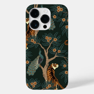 Vintager Tiger und Pfau Case-Mate iPhone 14 Pro Hülle