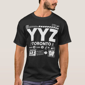 Vintager Toronto YYZ Airport Code Reisezeitreise R T-Shirt