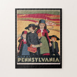 Vintager Tourismus Ländlicher Pennsylvania Amish