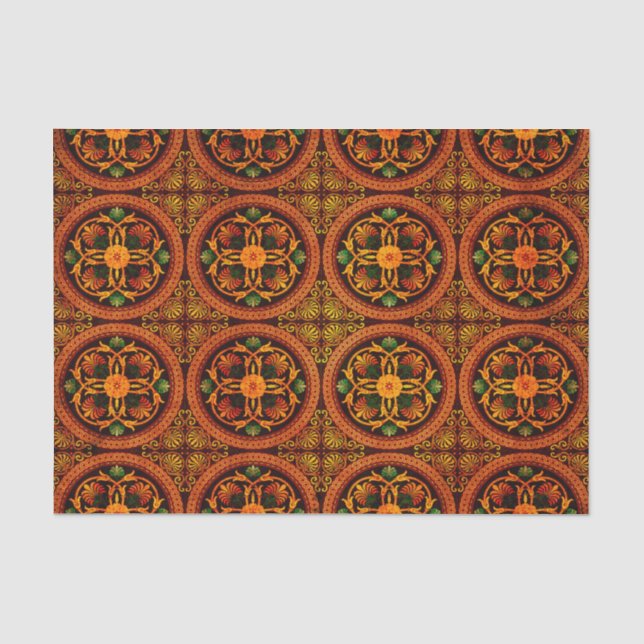 Vintager traditioneller japanisches Papier-Druck Seidenpapier (Vorderseite)
