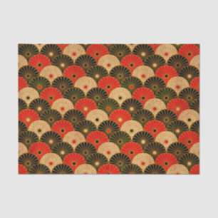 Vintager traditioneller japanisches Papier-Druck Seidenpapier
