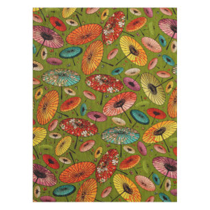 Vintager traditioneller japanisches Papier-Druck Tischdecke
