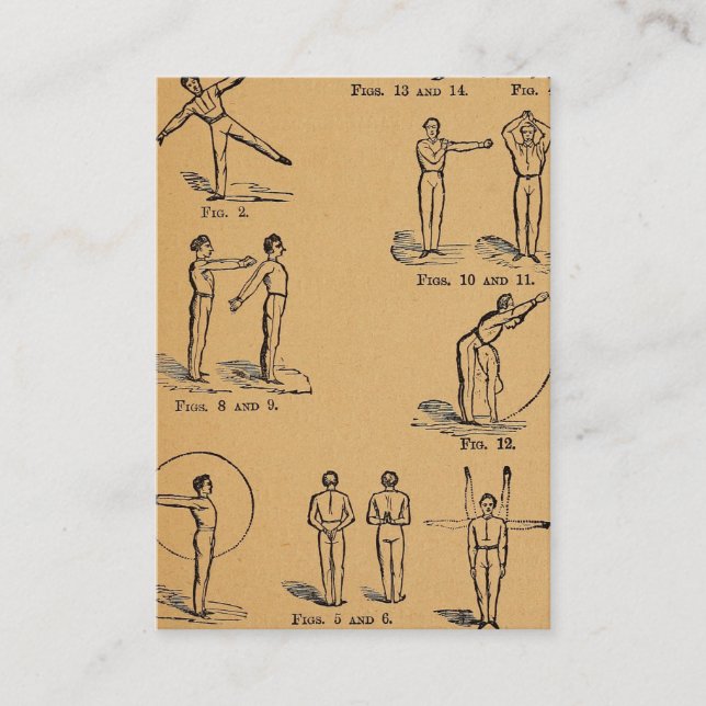 Vintager Trainer-Trainer Visitenkarte (Vorderseite)