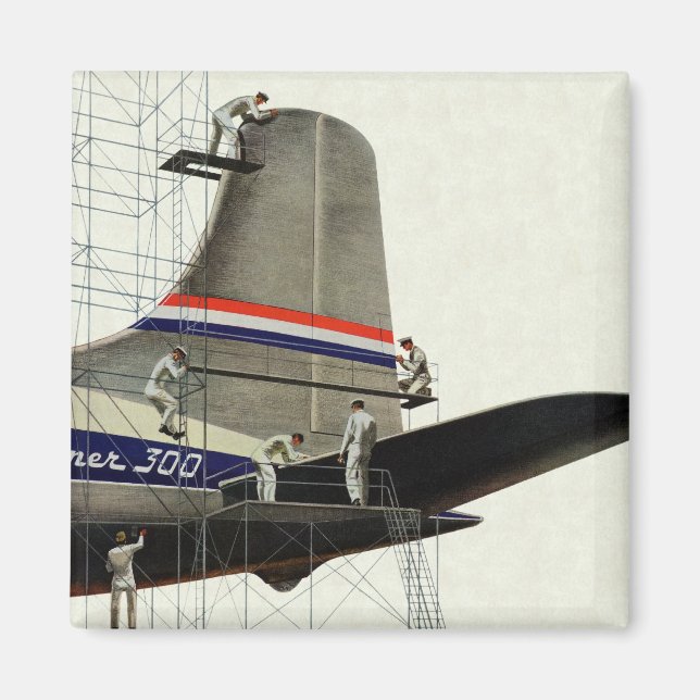 Vintager Transport, Flugzeugwartung Magnet (Vorne)