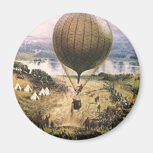 Vintager Transport, Heißluftballon Dirigibles Magnet (Vorne)