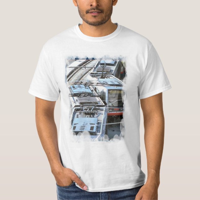 Vintager Transport - Stadttrams T-Shirt (Vorderseite)