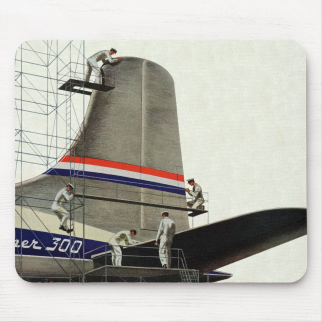 Vintager Transport, Wartung von Flugzeugen Mousepad (Vorne)