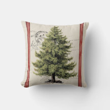 Vintager Treppenstreifen Holiday Kissen