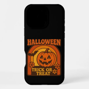 Vintager Trick oder Treat Halloween der 70er Jahre iPhone 16 Pro Max Hülle