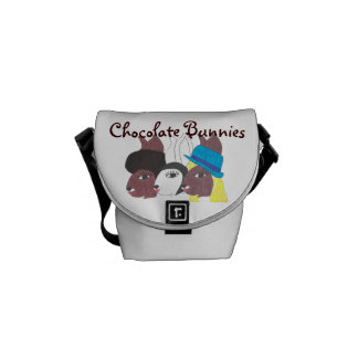 Vintager Trio CBunnies w Chic-Minibote-Tasche Kuriertasche