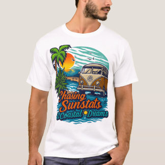 Vintager Tropical Beach T - Shirt | Summer VibT-Sh