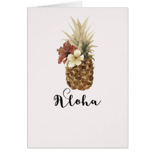 Vintager tropischer Ananas-Hibiskus