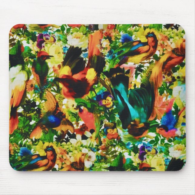 Vintager tropischer Dschungel Mousepad (Vorne)