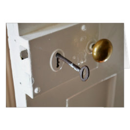 Vintager Tür-Verschluss und Schlüssel