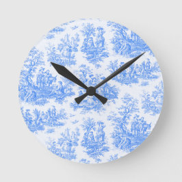 Vintager türkisblauer Joule Runde Wanduhr