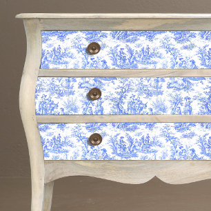 Vintager türkisblauer Joule Seidenpapier