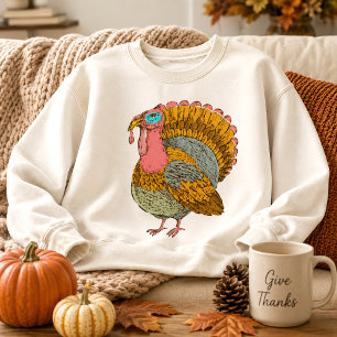 Vintager türkischer Erntedank Sweatshirt