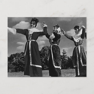 Vintager türkischer Tanz in Istanbul Postkarte