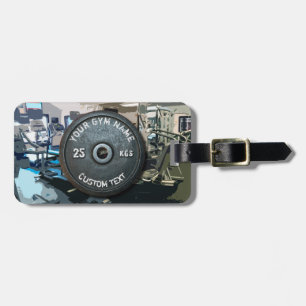 Vintager Turnhallen-Inhaber oder Benutzer mit der Gepäckanhänger