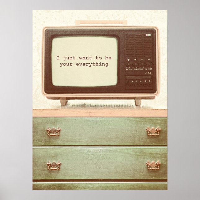 Vintager TV-Star Poster (Vorne)