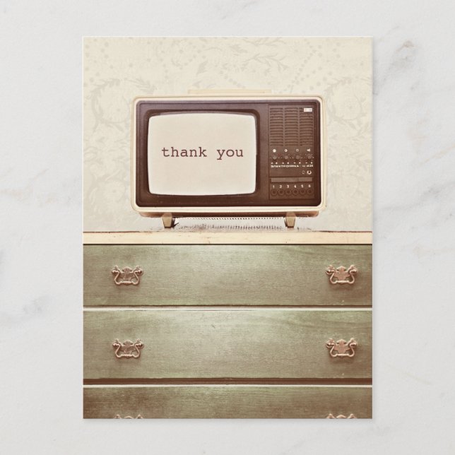 Vintager TV-Star Postkarte (Vorderseite)