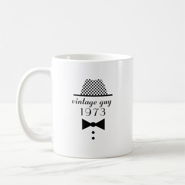 Vintager Typ Funny Male Geburtstag Kaffeetasse (Links)