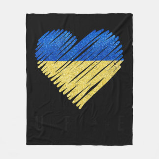 Vintager ukrainischer Flaggenstolz Fleecedecke