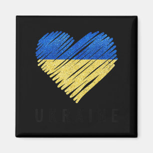 Vintager ukrainischer Flaggenstolz Magnet