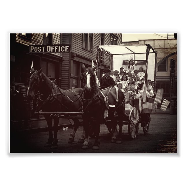 Vintager Unabhängigkeitstag Fotodruck (Vorne)