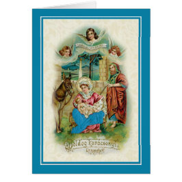 Vintager ungarischer WeihnachtsNativity