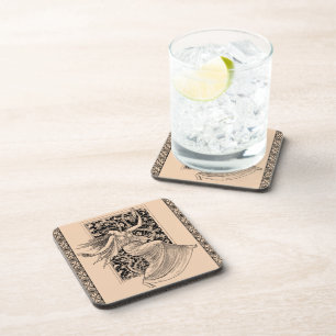 Vintager Untersetzer aus Hartkunststoff