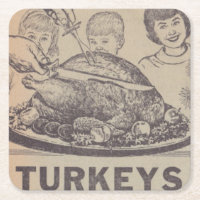 Vintager Untersetzer zum Abendessen