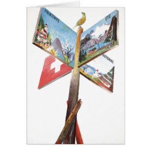 Vintager Urlaub in der Schweiz