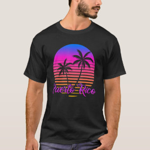 Vintager Urlaub Karibik Reisen Strand Puerto T-Shirt