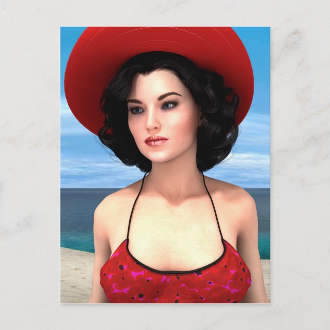 Vintager Urlaub Postkarte (Vorderseite)