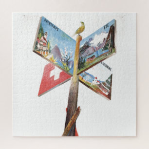 Vintager Urlaub Schweiz Reise - Illustration