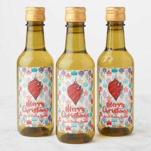 Vintager Urlaub Weihnachtsbaum Ornamente Mini Weinetikett