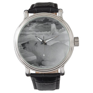 Vintager US-Alaska-Eisbär Armbanduhr