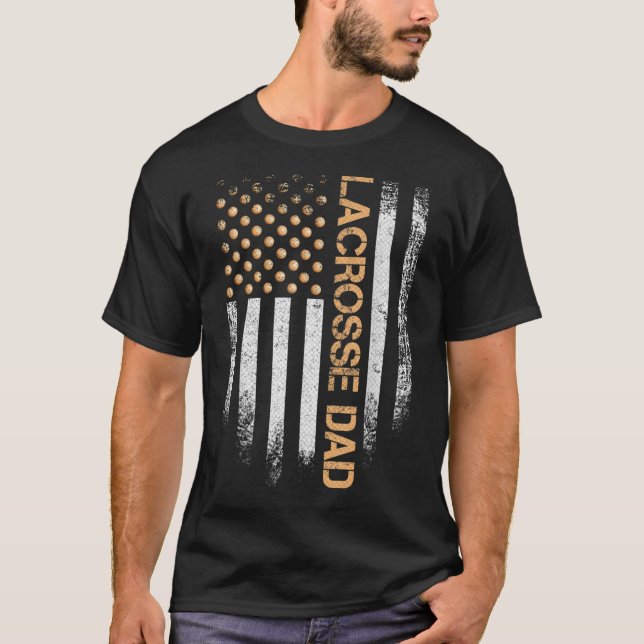 Vintager US-amerikanischer Flaggenspieler T-Shirt (Vorderseite)