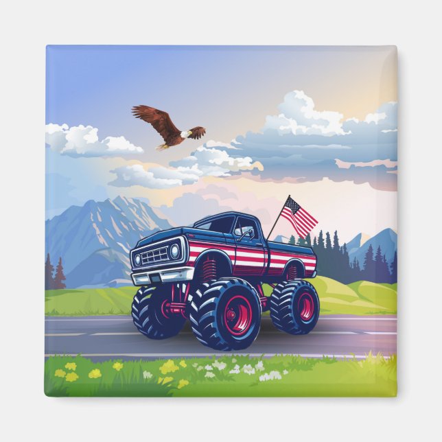 Vintager, US-amerikanischer Monster Magnet (Vorne)