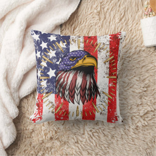 Vintager US-Flaggenamerikaner Kissen