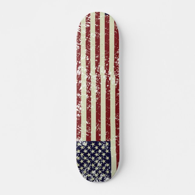 Vintager US-FlaggeSkateboard Skateboard (Vorne)