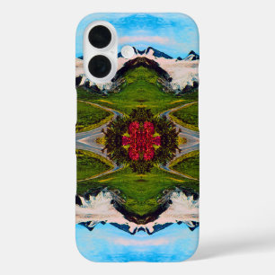 Vintager USA Alaska Worthington Gletscher Sommer iPhone 16 Hülle