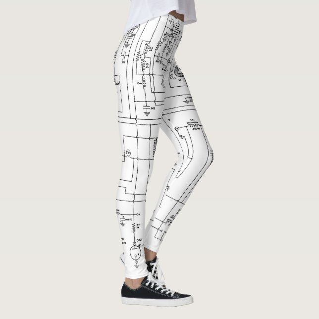 Vintager Vakuumröhrentransmitter Leggings (Rechts)