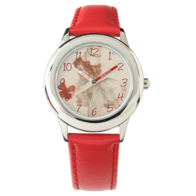 Vintager Valentinclown Armbanduhr (Vorderseite)