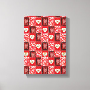 Vintager Valentinstag auf der Leinwand