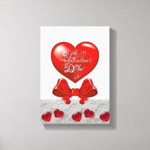 Vintager Valentinstag auf der Leinwand